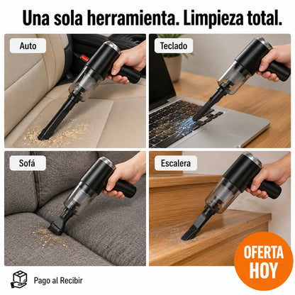 Aspiradora Portátil 3 en 1 | Tu Auto y Casa Limpios en Minutos