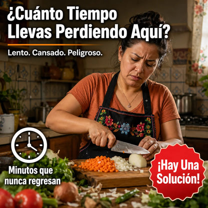 Mandolina Cortadora 24 en 1 | Corta Todo en Segundos, Sin Riesgo de Cortarte