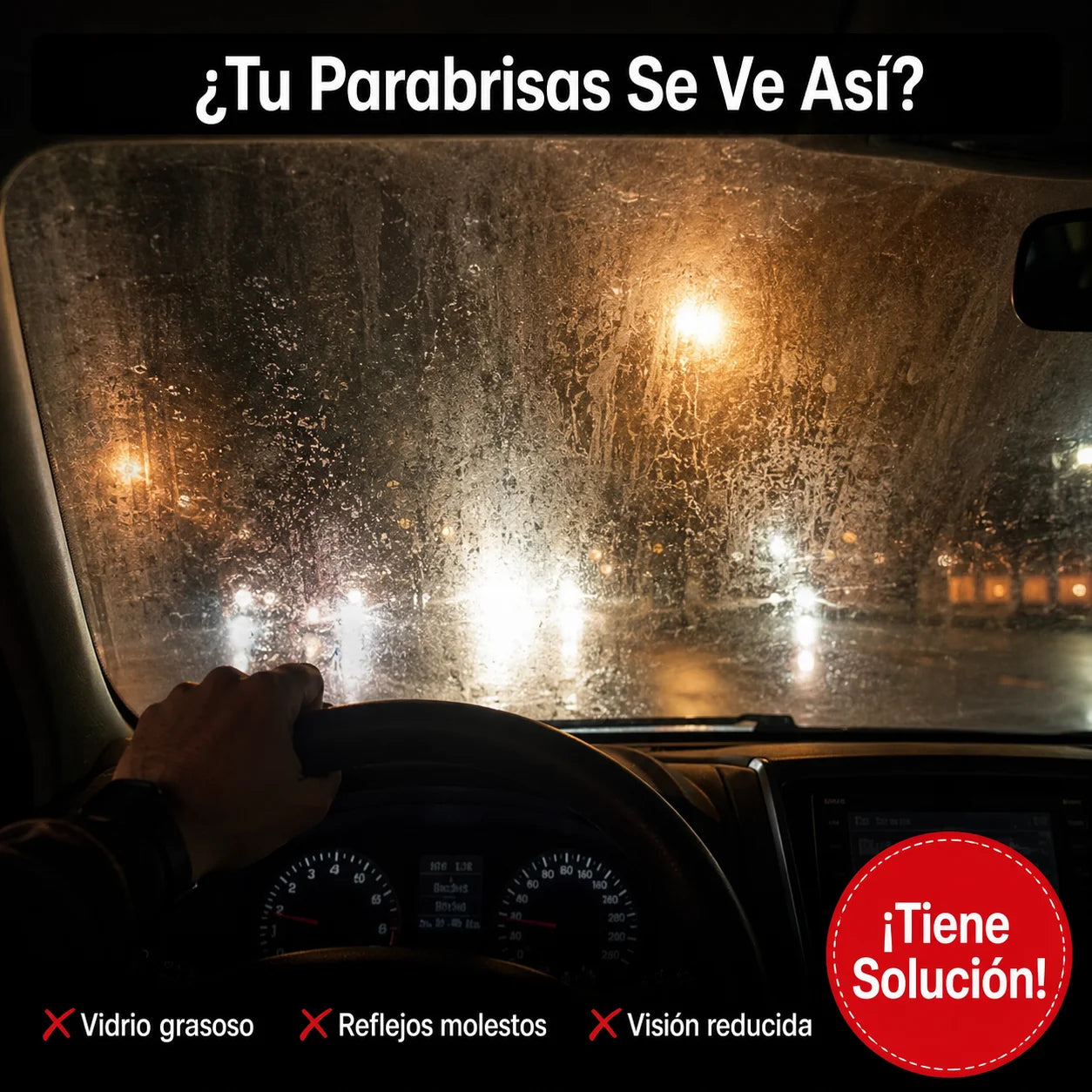 🧴 Limpiador Pulidor de Vidrio | Visibilidad Total Sin Manchas Ni Grasa