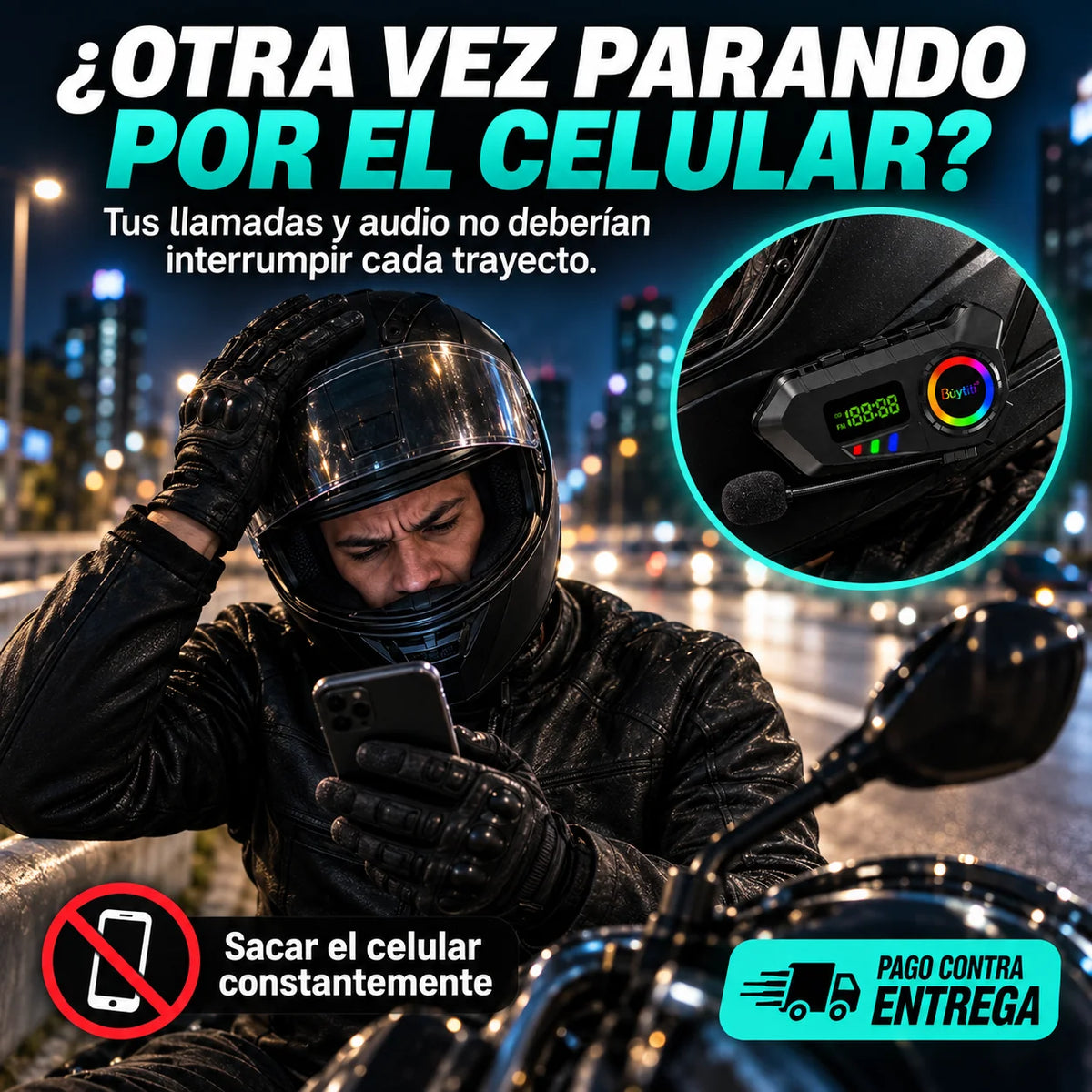 Auricular para Casco Büytiti TK-2572 | Conéctate Sin Sacar el Celular