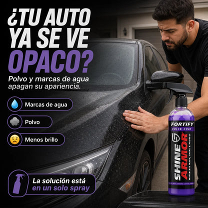 Shine Armor® Spray Cerámico 3 en 1 | Brillo y Protección en Minutos