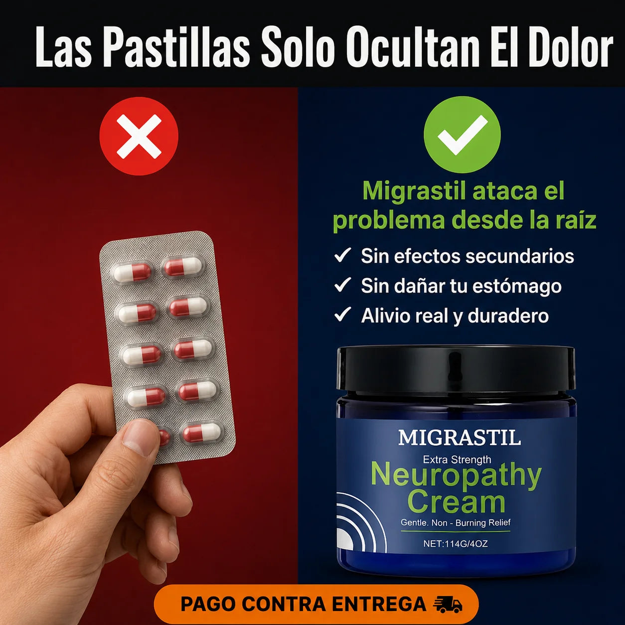 🧴 Crema Migrastil Neuropatía | Alivio Sin Pastillas