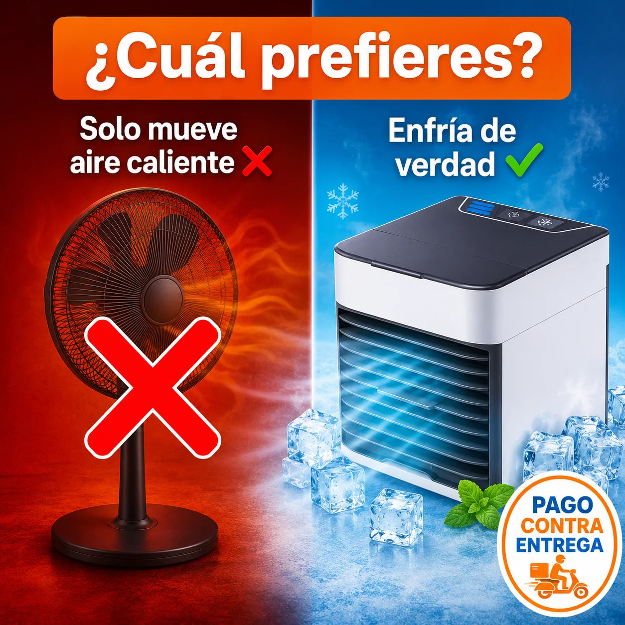 Mini Aire Acondicionado | Fresco Inmediato Sin Instalar Nada
