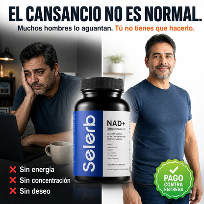 NAD Selerb Men's Complex | Vitalidad y Potencia Masculina Real