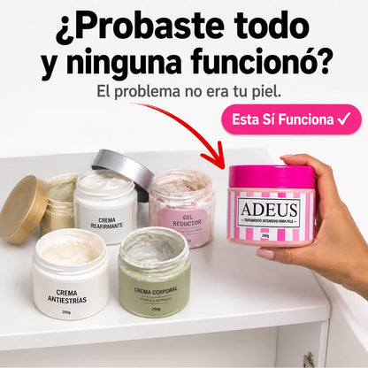 Crema Adeus Reafirmante | Piel Firme y Suave Desde Casa