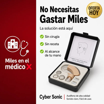 Audífono Amplificador Invisible | Escucha Todo Con Claridad
