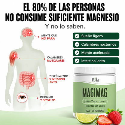Magimag Citrato de Magnesio | Duerme Profundo, Relájate y Recupera Tu Energía