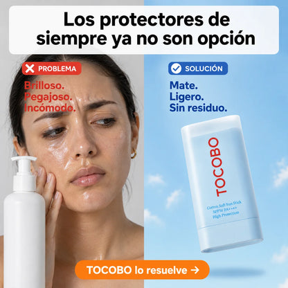 Protector Solar Barra TOCOBO | Piel Mate y Protegida Todo el Día