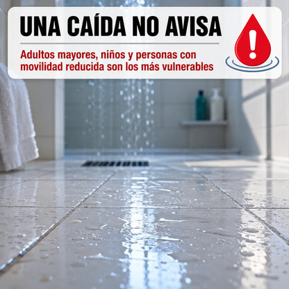 Barra de Seguridad Antideslizante | Apoyo Firme Sin Perforar tu Pared