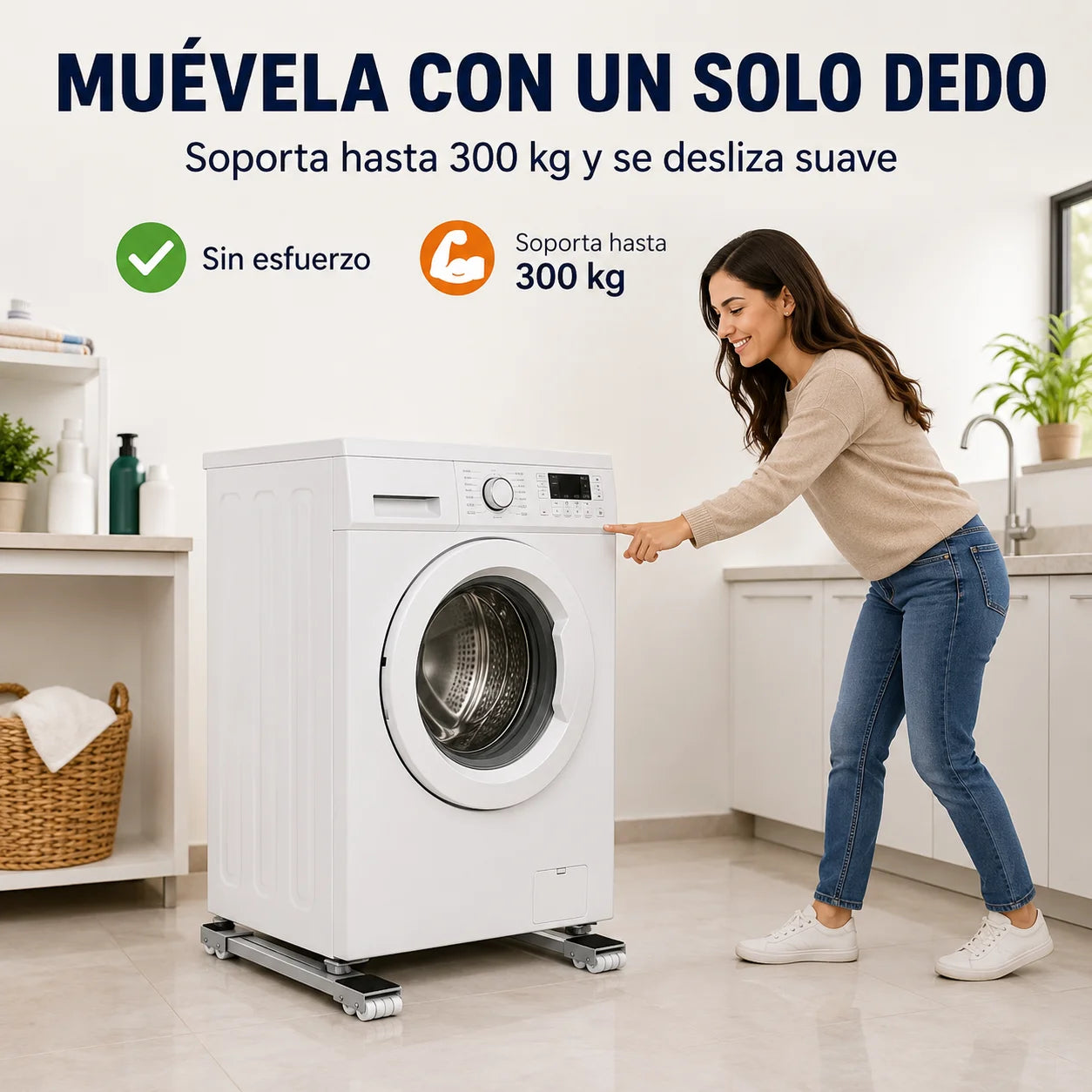 Base Móvil Ajustable | Mueve Electrodomésticos Pesados Sin Esfuerzo