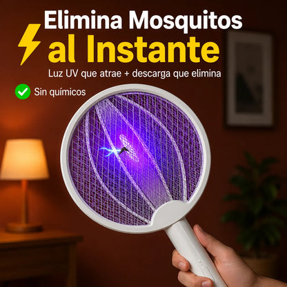 Raqueta Eléctrica Mata Mosquitos | Adiós a las Picaduras en Segundos