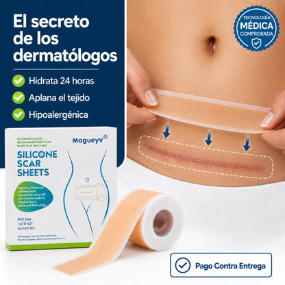 Cinta de Silicona Médica | Borra Cicatrices Sin Láser Ni Cirugías