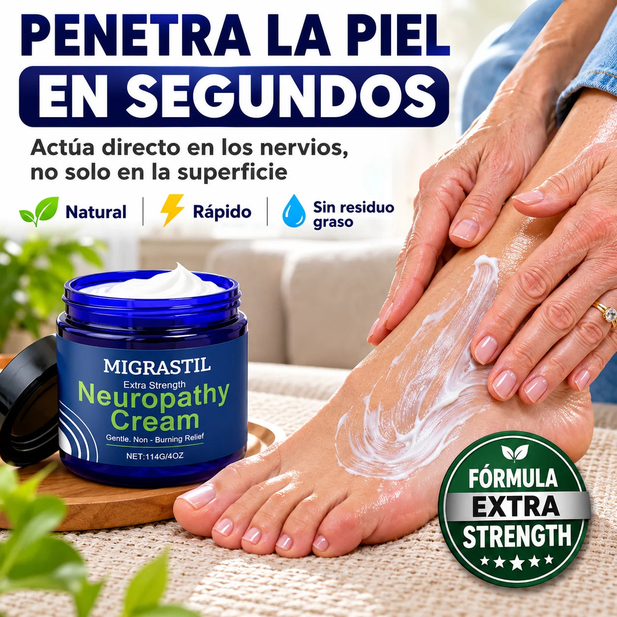 🧴 Crema Migrastil Neuropatía | Alivio Sin Pastillas