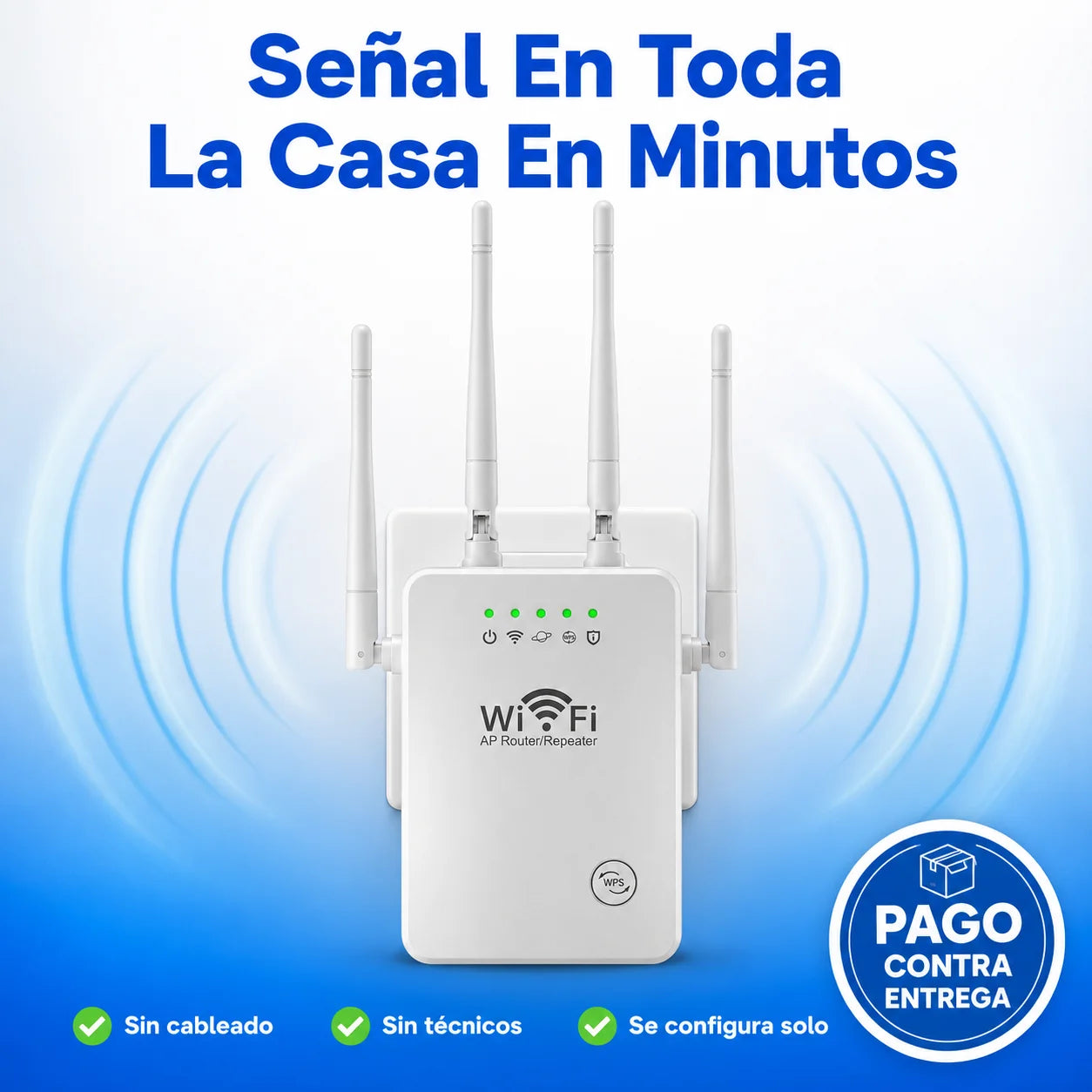 📡 Repetidor WiFi 300Mbps | Internet En Cada Rincón De Tu Casa