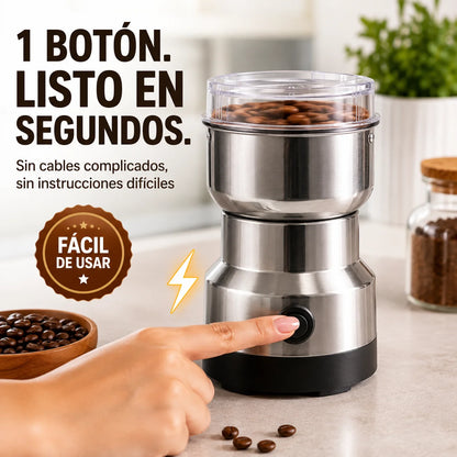 Molino Eléctrico Multifuncional | Café y Especias Frescas en Segundos