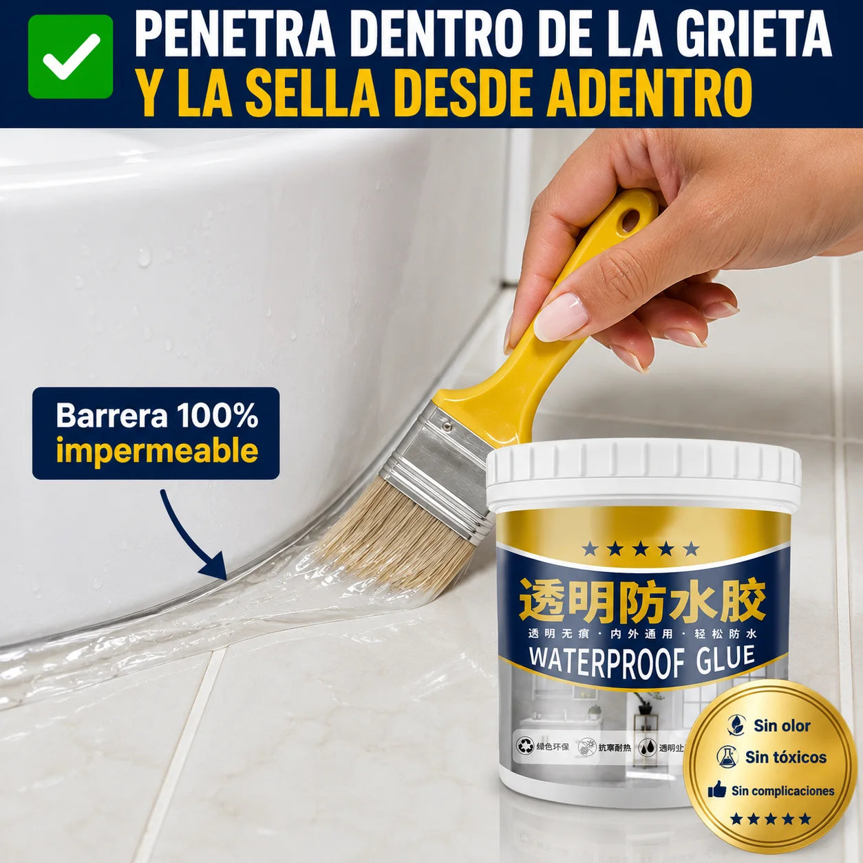 🧴 Sellador Líquido Impermeable | Repara Filtraciones en Minutos