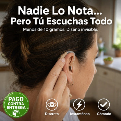 Audífono Amplificador Invisible | Escucha Todo Con Claridad