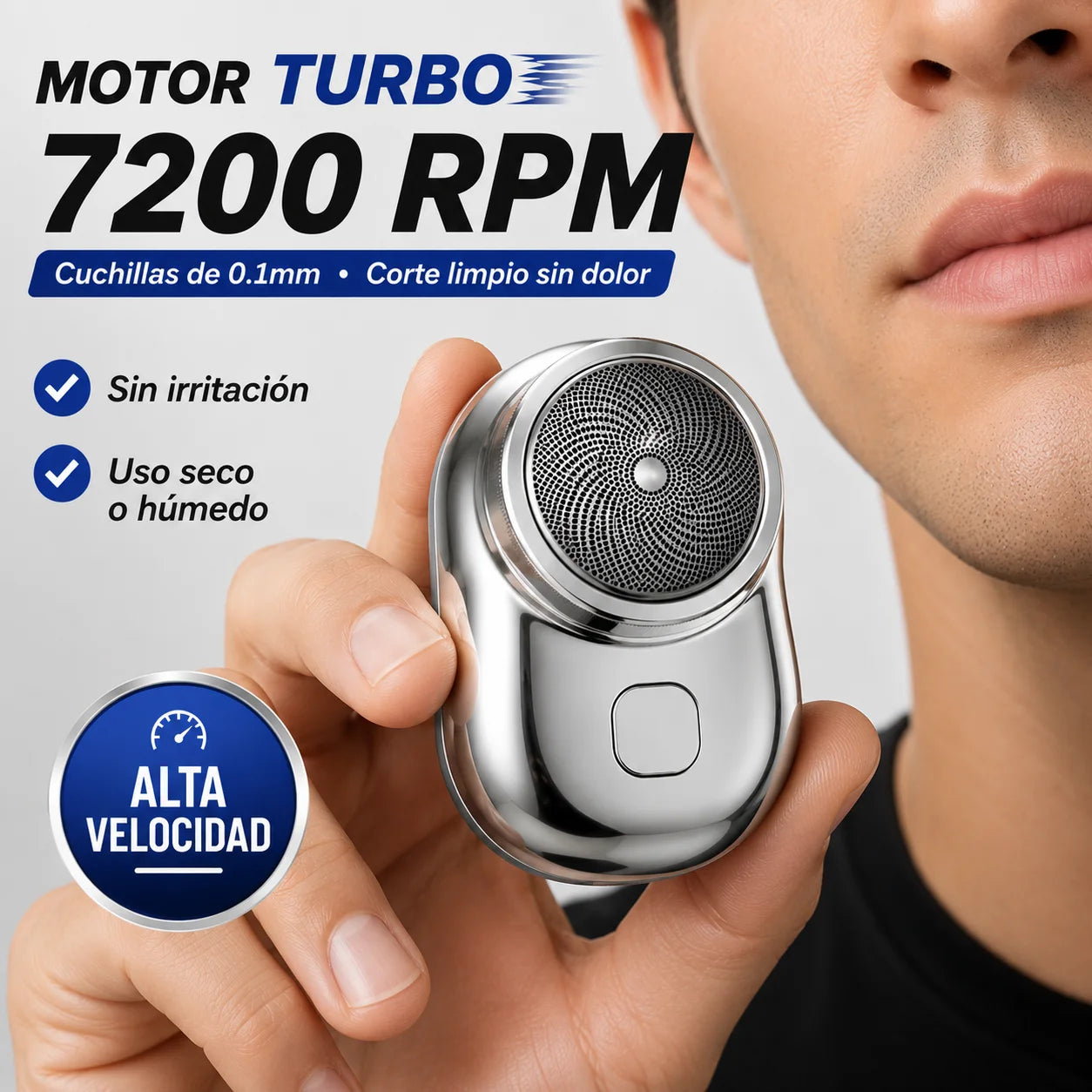 Mini Afeitadora Portátil | Afeitado Preciso Sin Irritación