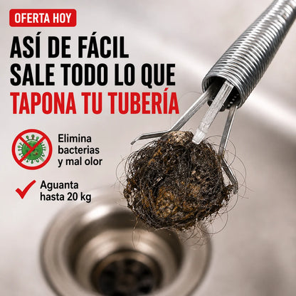 Pinza Destapa Tuberías | Desatasca Cualquier Drenaje en Segundos
