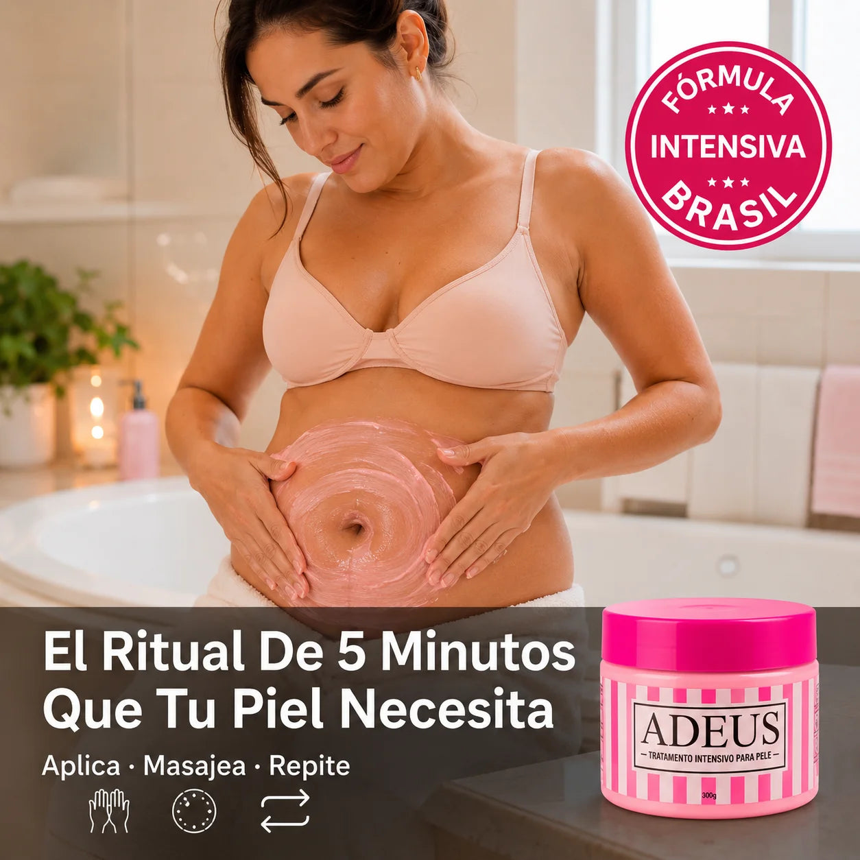 Crema Adeus Reafirmante | Piel Firme y Suave Desde Casa