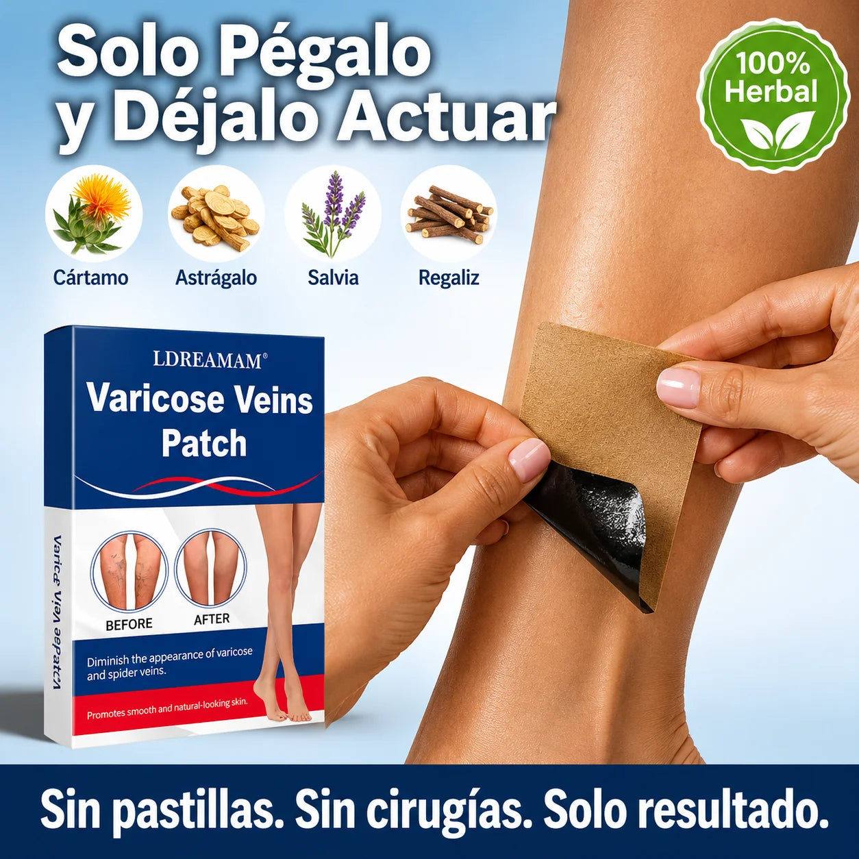🩹 Parche Para Varices | Circulación Activa y Piernas Sin Dolor
