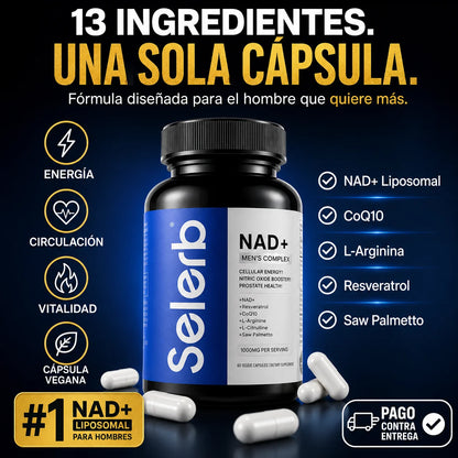 NAD Selerb Men's Complex | Vitalidad y Potencia Masculina Real