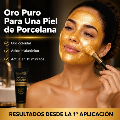 Mascarilla Dorada de Colágeno | Piel Radiante Desde la Primera Aplicación