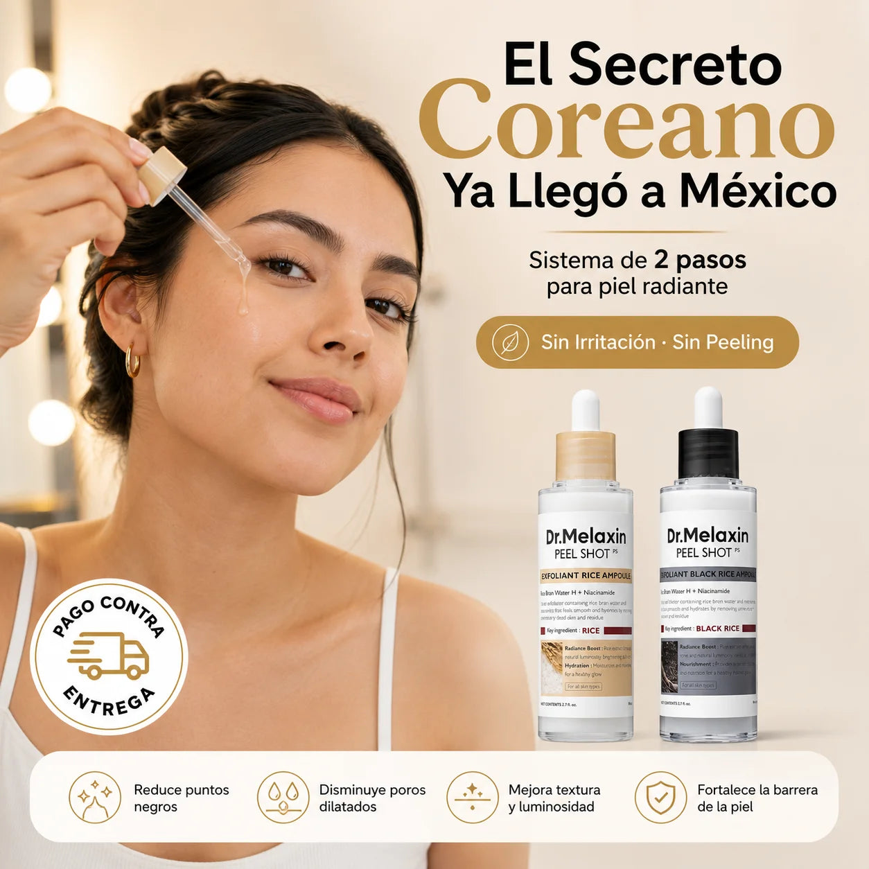 Kit Exfoliante Dr. Melaxin | Poros Limpios y Piel Radiante en Casa