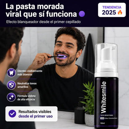 Pasta Dental Morada Whitesmile | Sonrisa Más Blanca Desde el Primer Uso