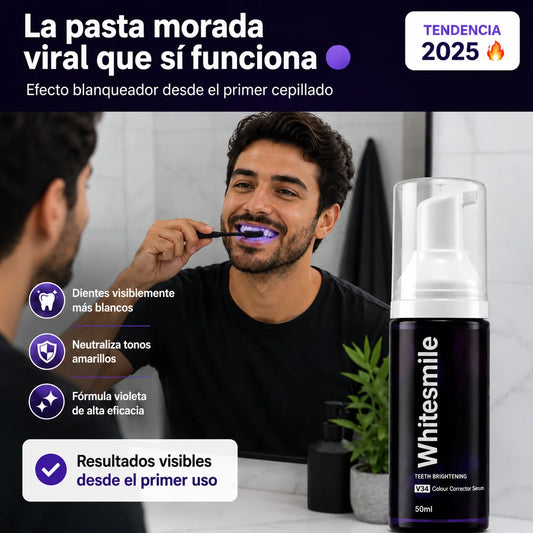 Pasta Dental Morada Whitesmile | Sonrisa Más Blanca Desde el Primer Uso