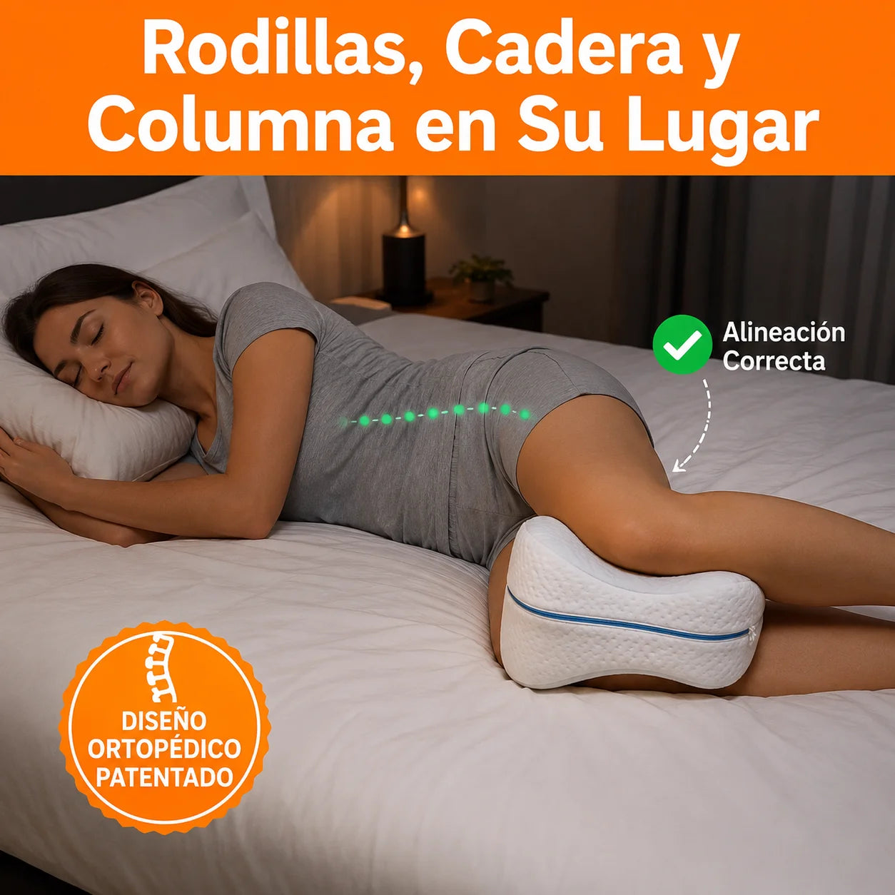Almohada Ortopédica de Piernas | Duerme Sin Dolor Desde Hoy