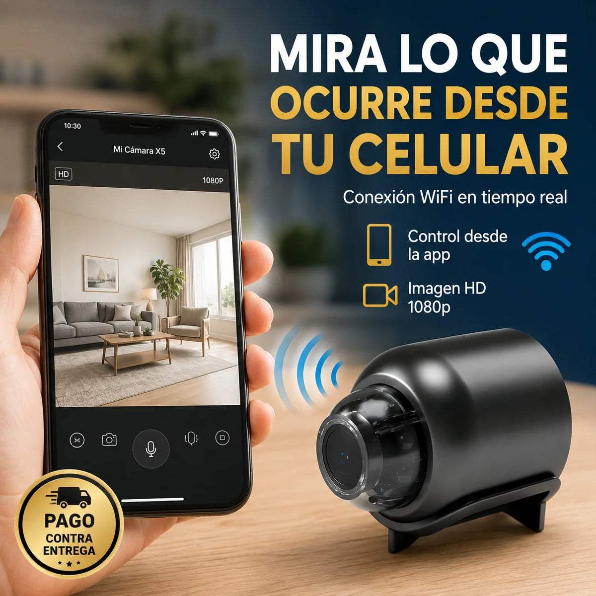 Mini Cámara X5 WiFi | Control y Tranquilidad Desde Tu Celular