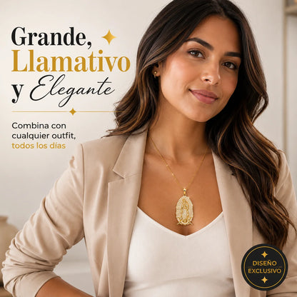 Dije Virgen de Guadalupe Grande | Fe y Brillo que Se Notan