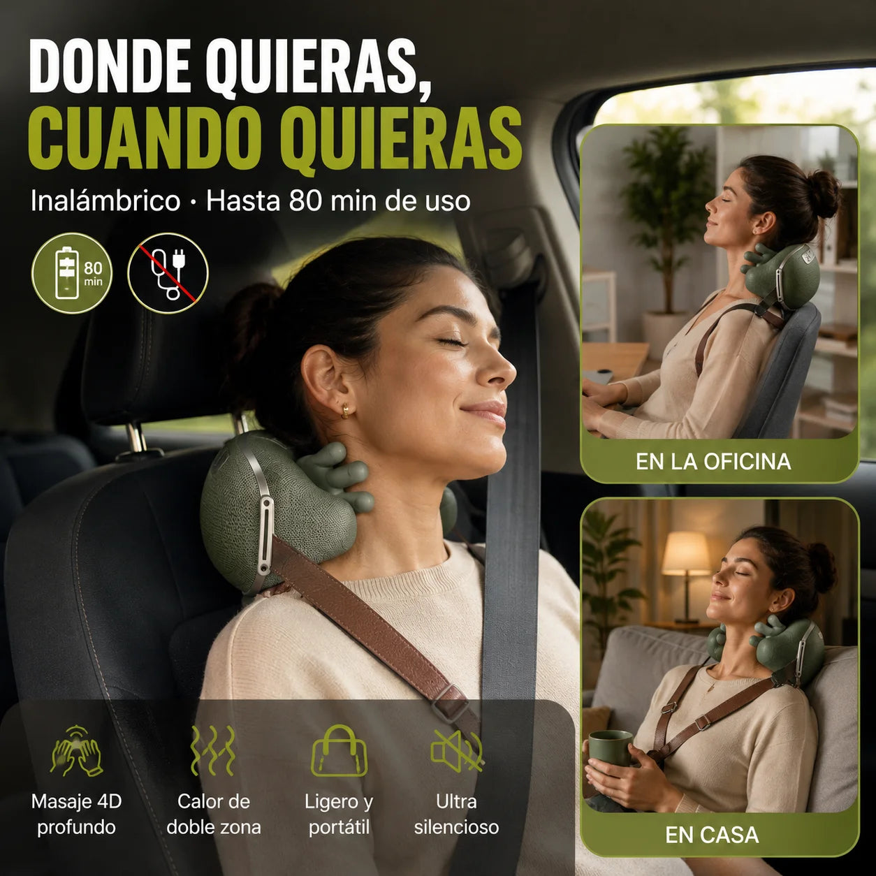 Masajeador Biónico 4D | Adiós Tensión en Cuello y Hombros