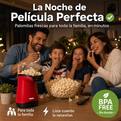 🍿 Máquina de Palomitas Eléctrica | Listas en Minutos, Sin Aceite
