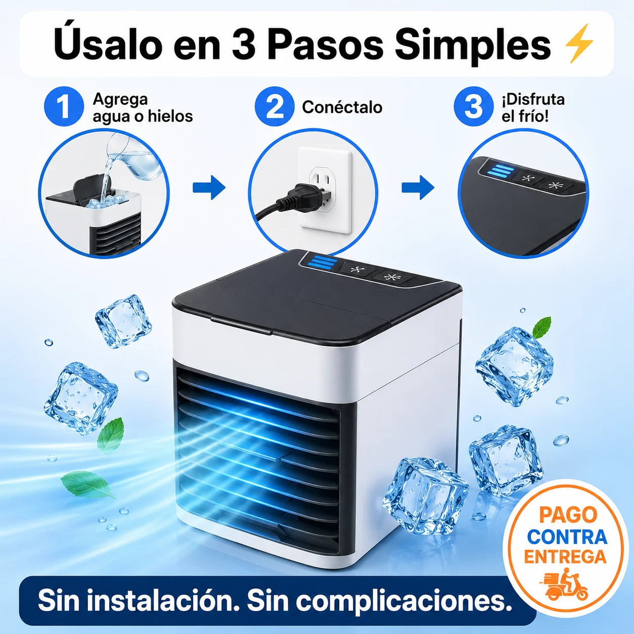 Mini Aire Acondicionado | Fresco Inmediato Sin Instalar Nada