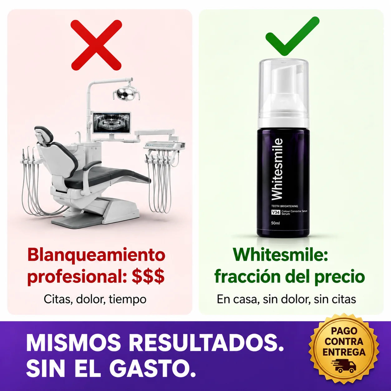 Pasta Dental Morada Whitesmile | Sonrisa Más Blanca Desde el Primer Uso