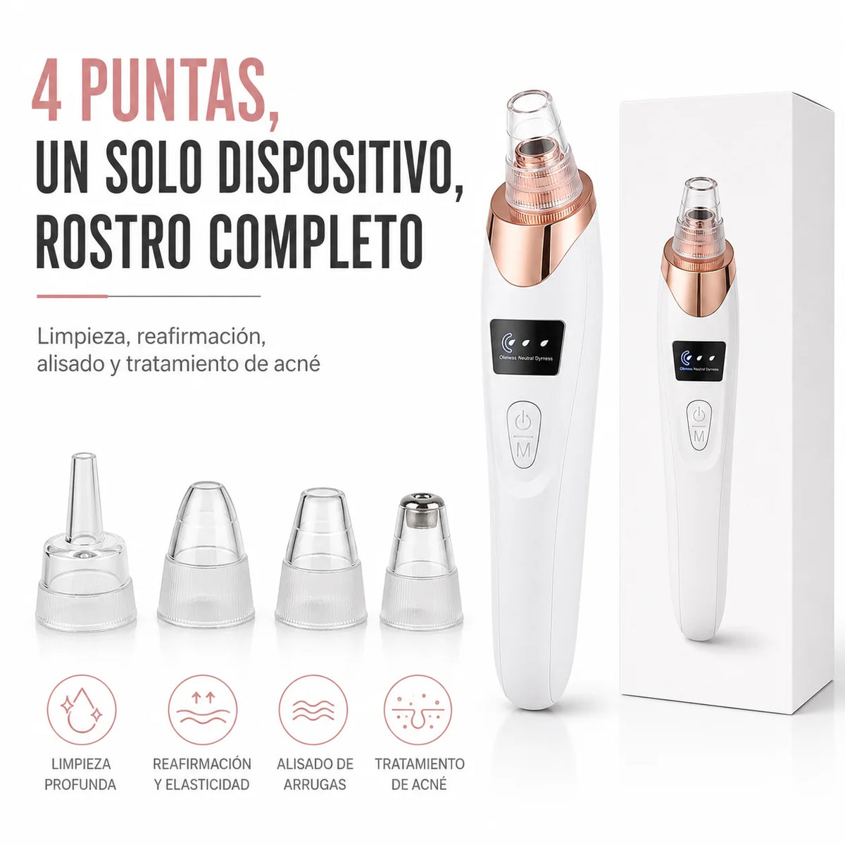 Extractor de Puntos Negros | Piel Limpia Sin Dolor Desde el Primer Uso