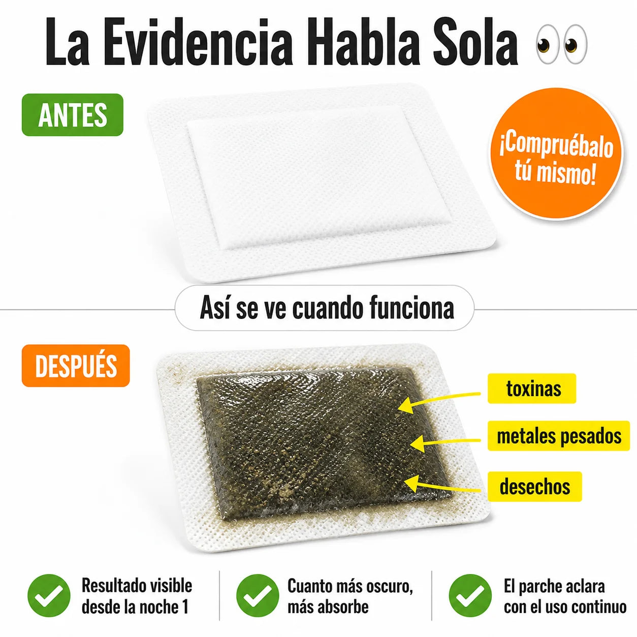 Parches Detox Kinoki | Desintoxica Tu Cuerpo Mientras Duermes
