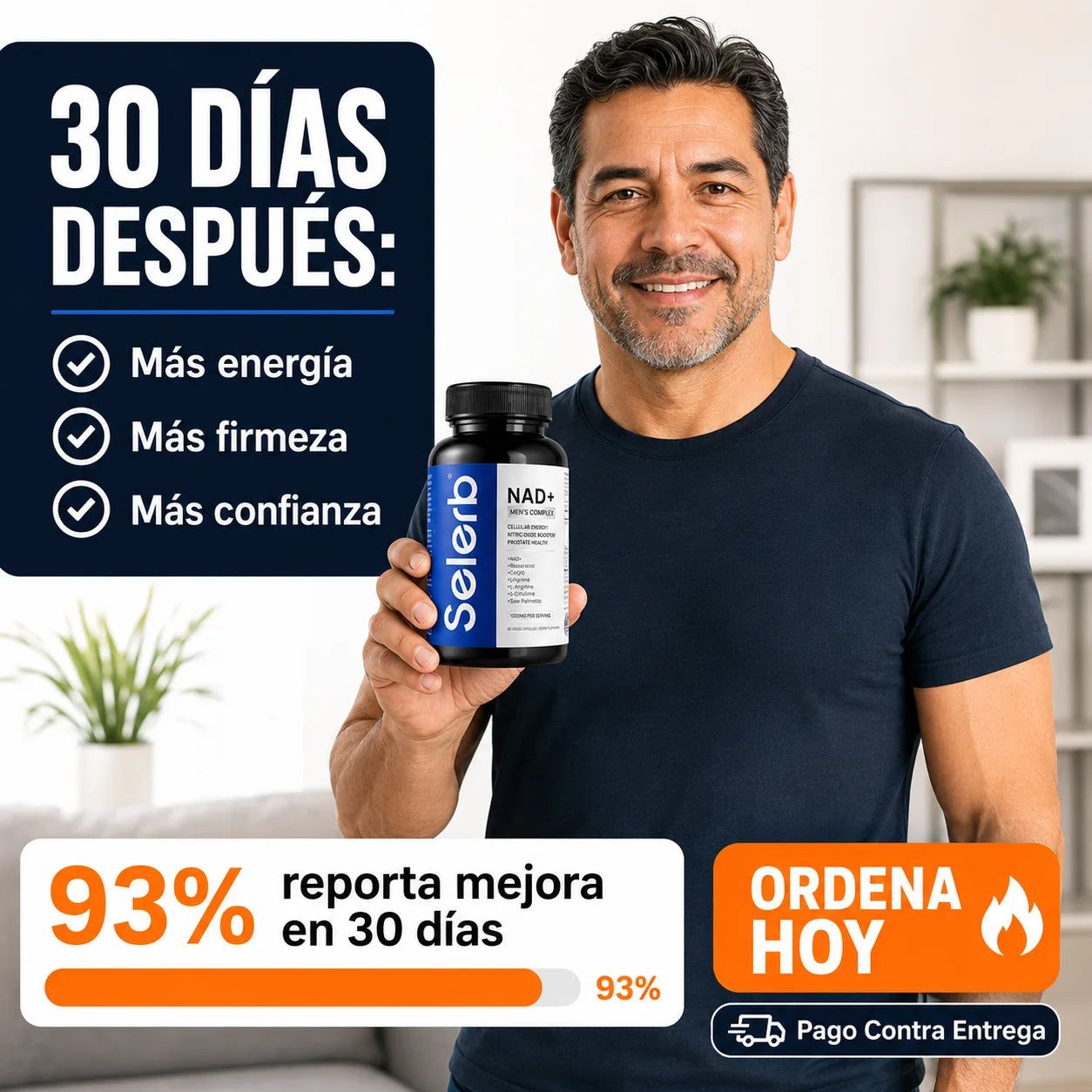 NAD Selerb Men's Complex | Vitalidad y Potencia Masculina Real