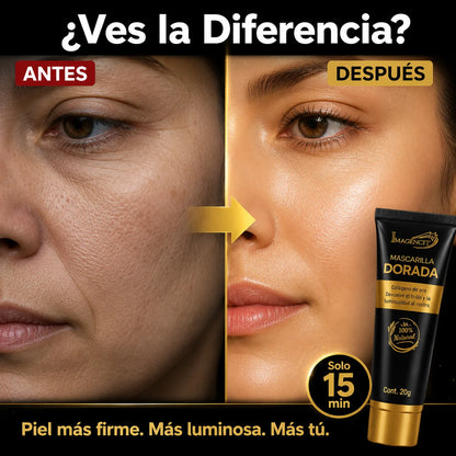 Mascarilla Dorada de Colágeno | Piel Radiante Desde la Primera Aplicación