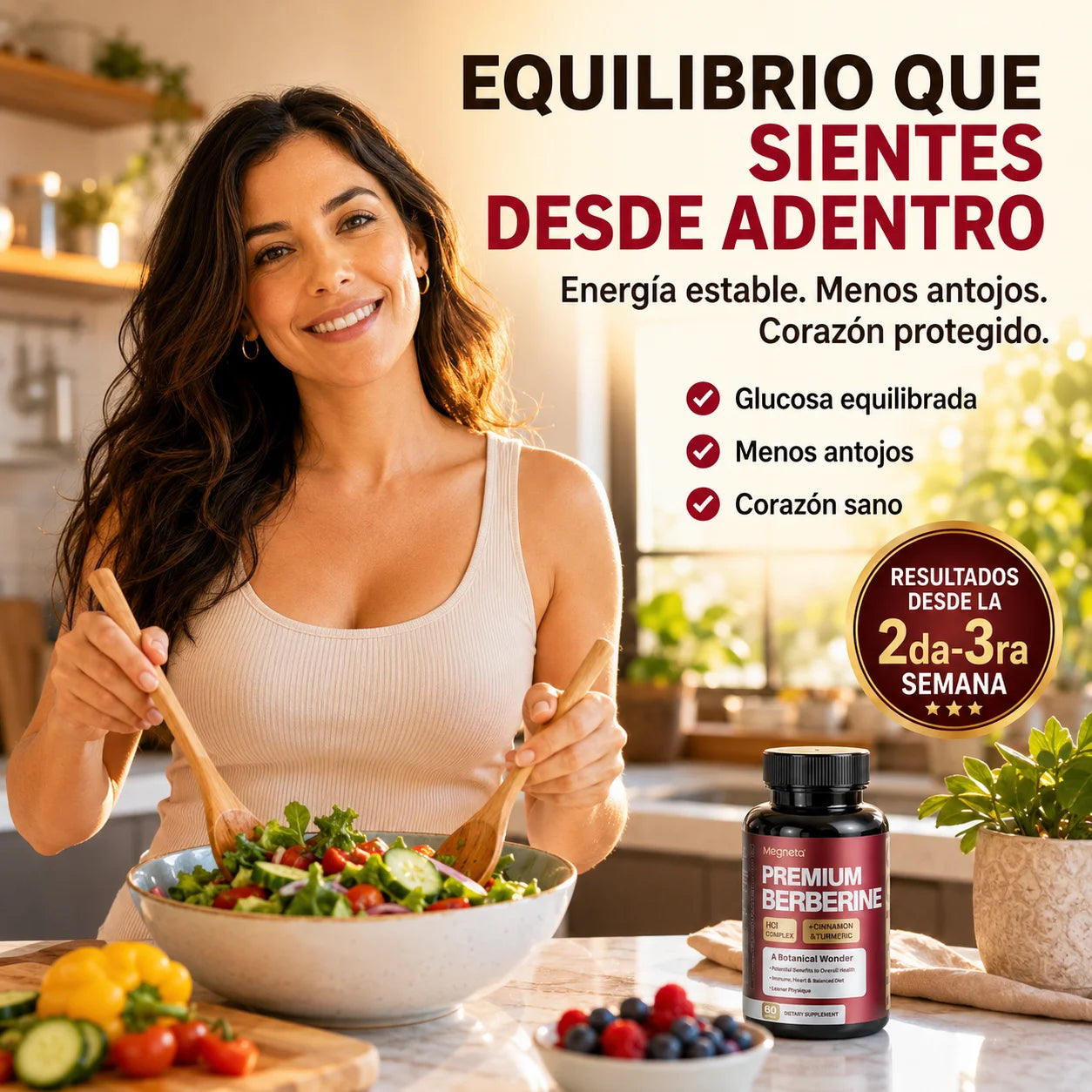 Berberina Premium Megneta | Equilibra tu Glucosa, Cuida tu Corazón