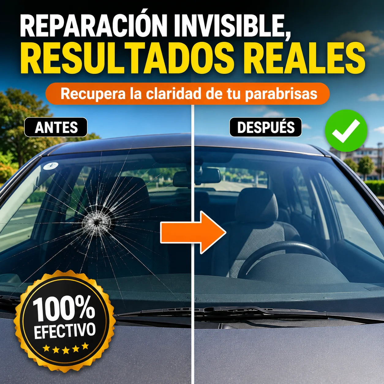 Kit Reparador de Cristales | Repara Grietas en Minutos Sin Taller