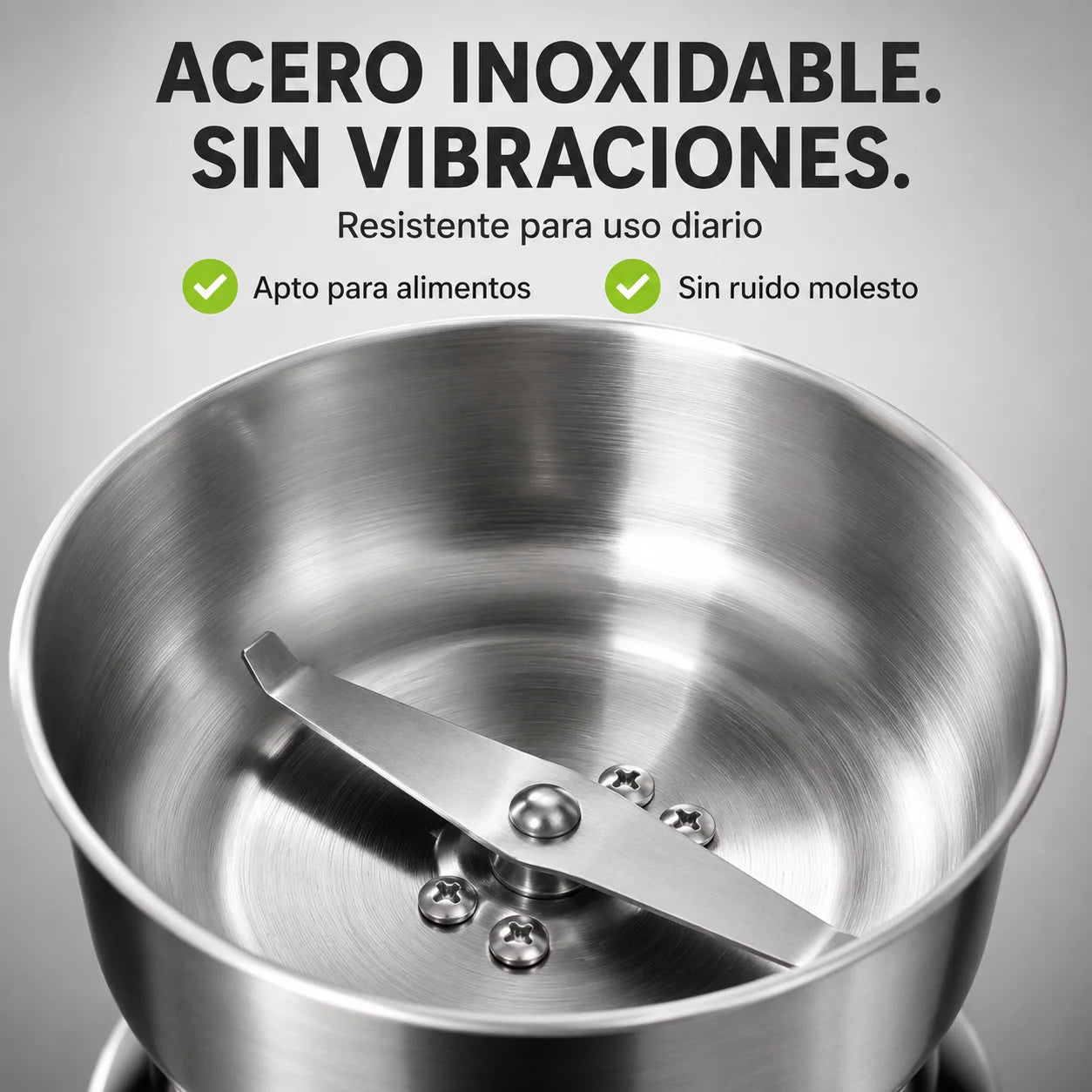 Molino Eléctrico Multifuncional | Café y Especias Frescas en Segundos