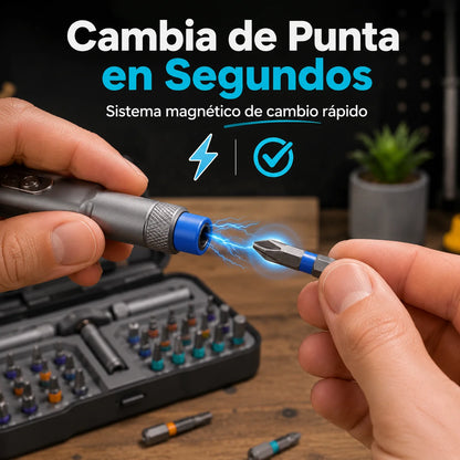 Kit Destornillador Magnético 24 en 1 | Repara Todo Sin Batallar
