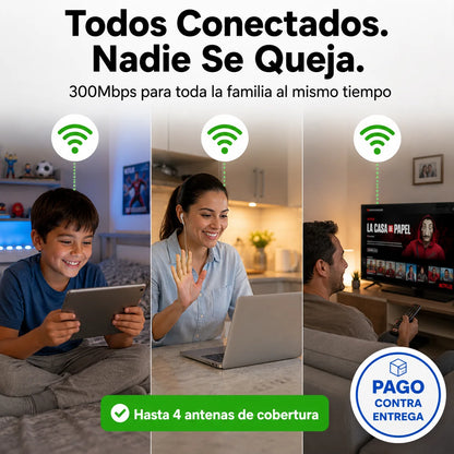 📡 Repetidor WiFi 300Mbps | Internet En Cada Rincón De Tu Casa