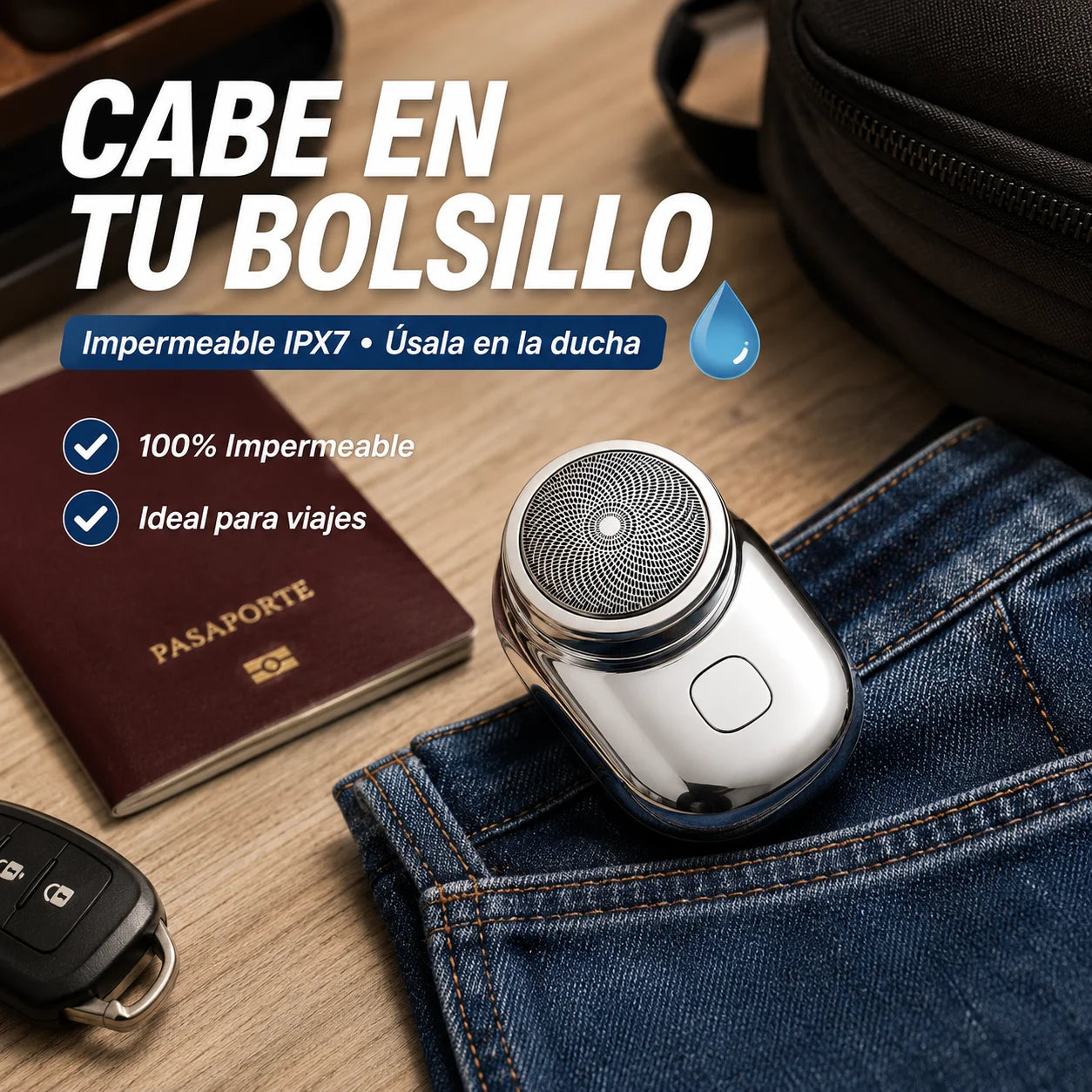 Mini Afeitadora Portátil | Afeitado Preciso Sin Irritación