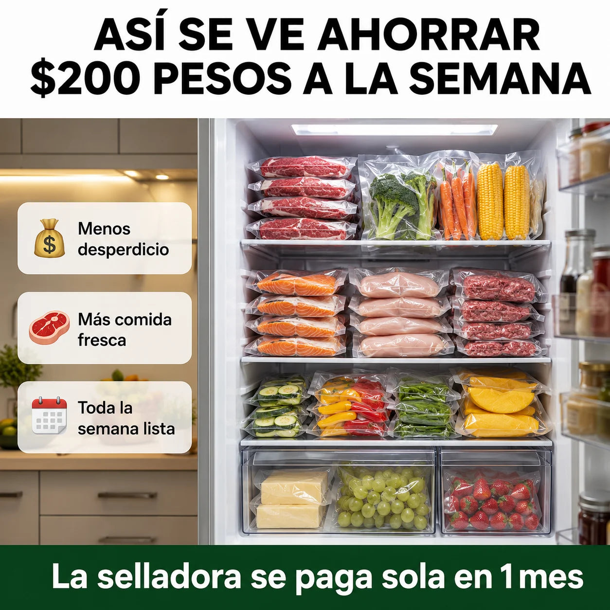 Selladora al Vacío | Ahorra Dinero Desde el Primer Uso