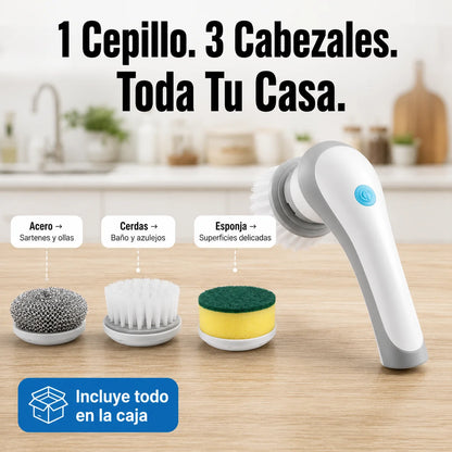 🧹 Cepillo Eléctrico 5 en 1 | Limpieza Profunda Sin Esfuerzo