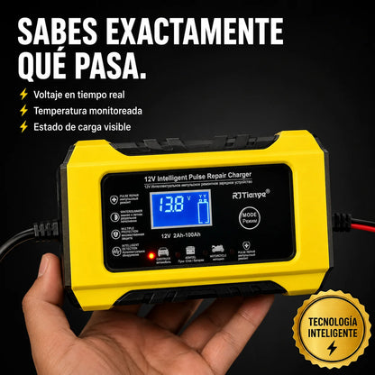 🔋 Cargador Inteligente 12V | Recarga y Repara Tu Batería Desde Casa